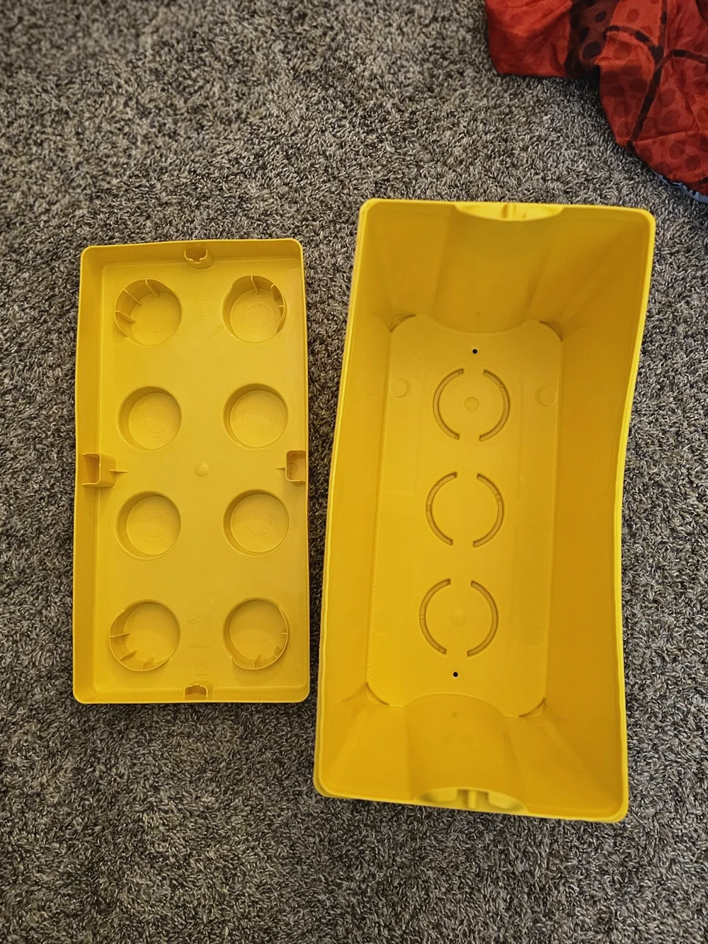 LEGO Classic Bricks Bulk Lot - Bright Yellow Storage Case Included